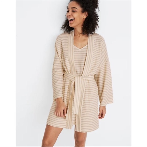 Madewell Striped Catnap Robe Size L - Picture 1 of 8